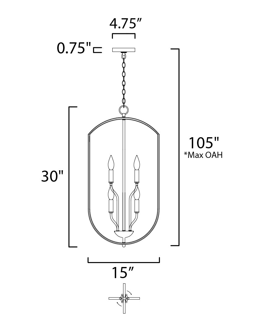 Maxim Provident 10039SN Pendant Light - Satin Nickel