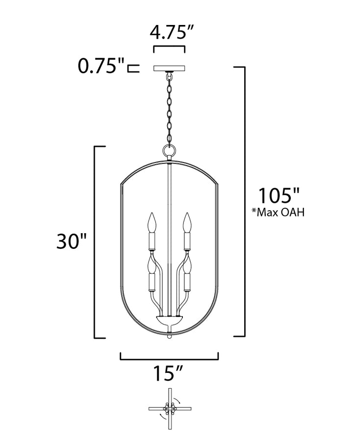 Maxim Provident 10039SN Pendant Light - Satin Nickel