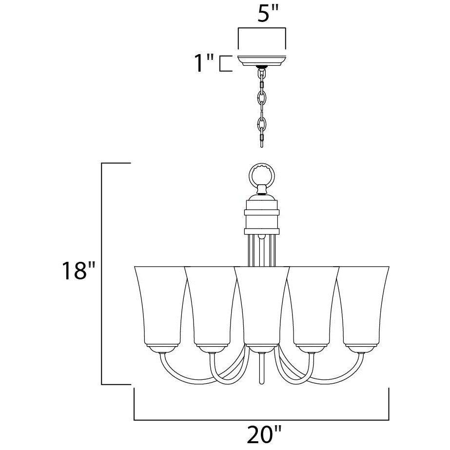 Maxim Logan 10045FTOI Chandelier Light - Oil Rubbed Bronze