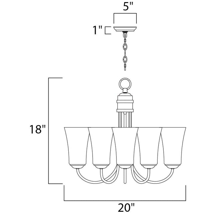 Maxim Logan 10045FTOI Chandelier Light - Oil Rubbed Bronze