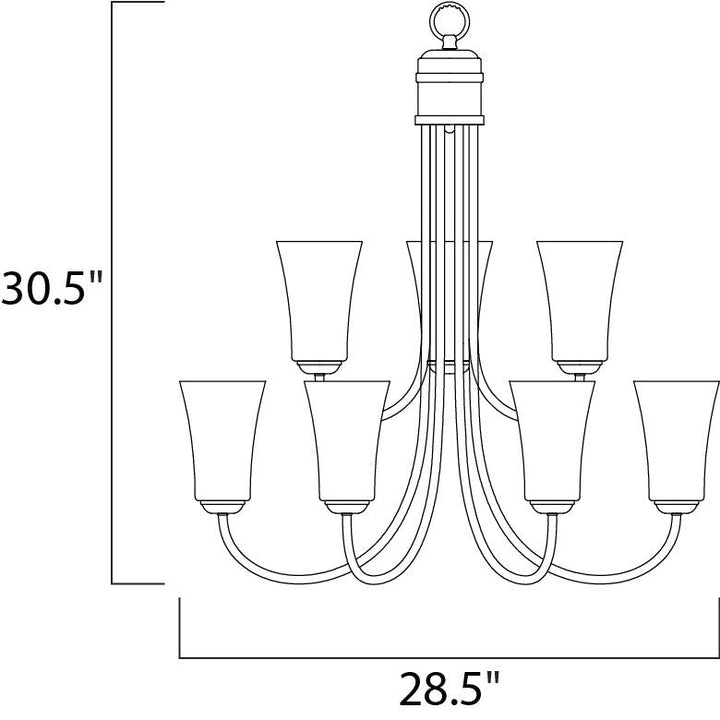 Maxim Logan 10046FTOI Chandelier Light - Oil Rubbed Bronze