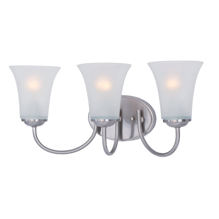 Maxim Logan 10053FTSN Bath Vanity Light 19 in. wide - Satin Nickel