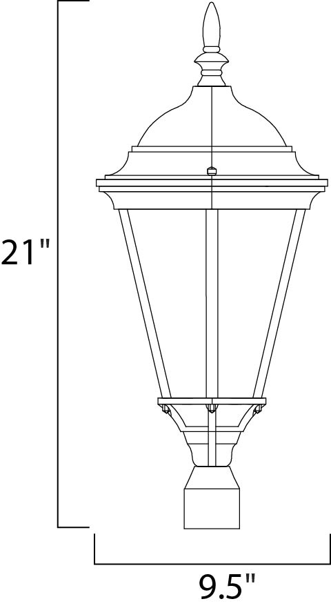 Hinkley Lighting 1005BK  Republic Outdoor Black