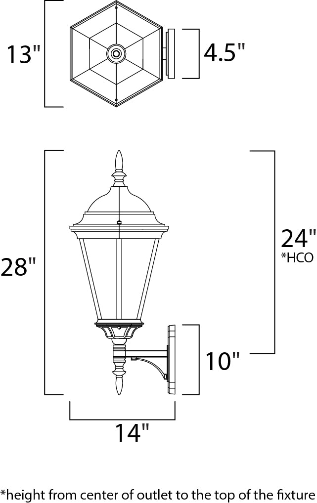 Maxim Lighting 1006BK  Westlake Outdoor Black