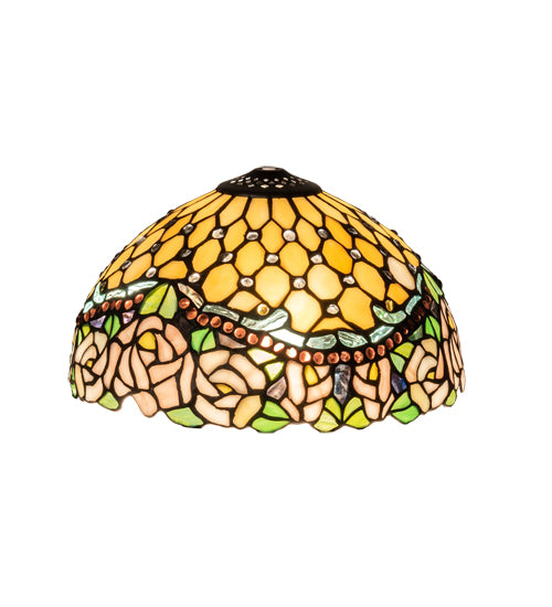 Meyda Tiffany Lighting 10060 Jeweled Rose Shade Lamp Shade Multicolored