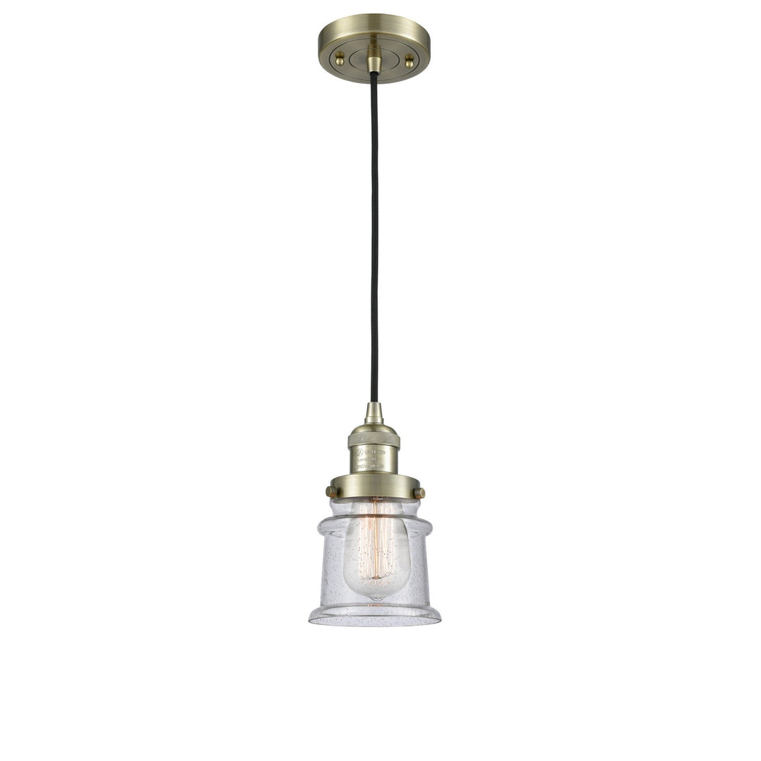 Innovations Franklin Restoration 201C-AB-G184S Pendant Light - Antique Brass