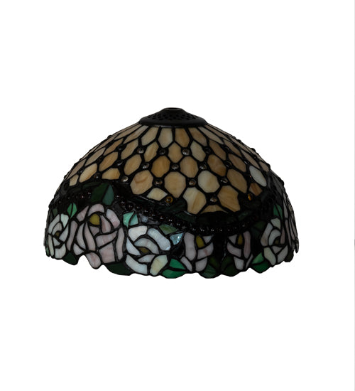 Meyda Tiffany Lighting 10060 Jeweled Rose Shade Lamp Shade Multicolored