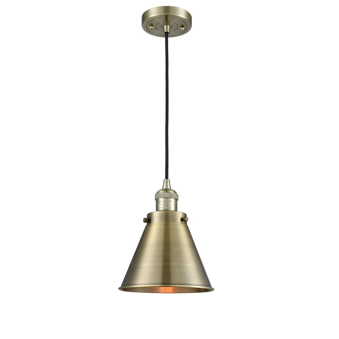 Innovations Franklin Restoration 201C-AB-M13-AB Pendant Light - Antique Brass