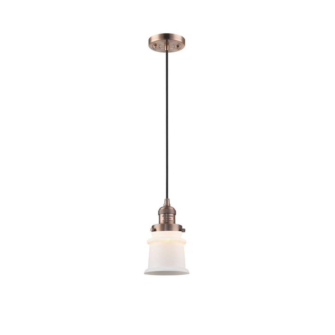 Innovations Franklin Restoration 201C-AC-G181S-LED Pendant Light - Antique Copper