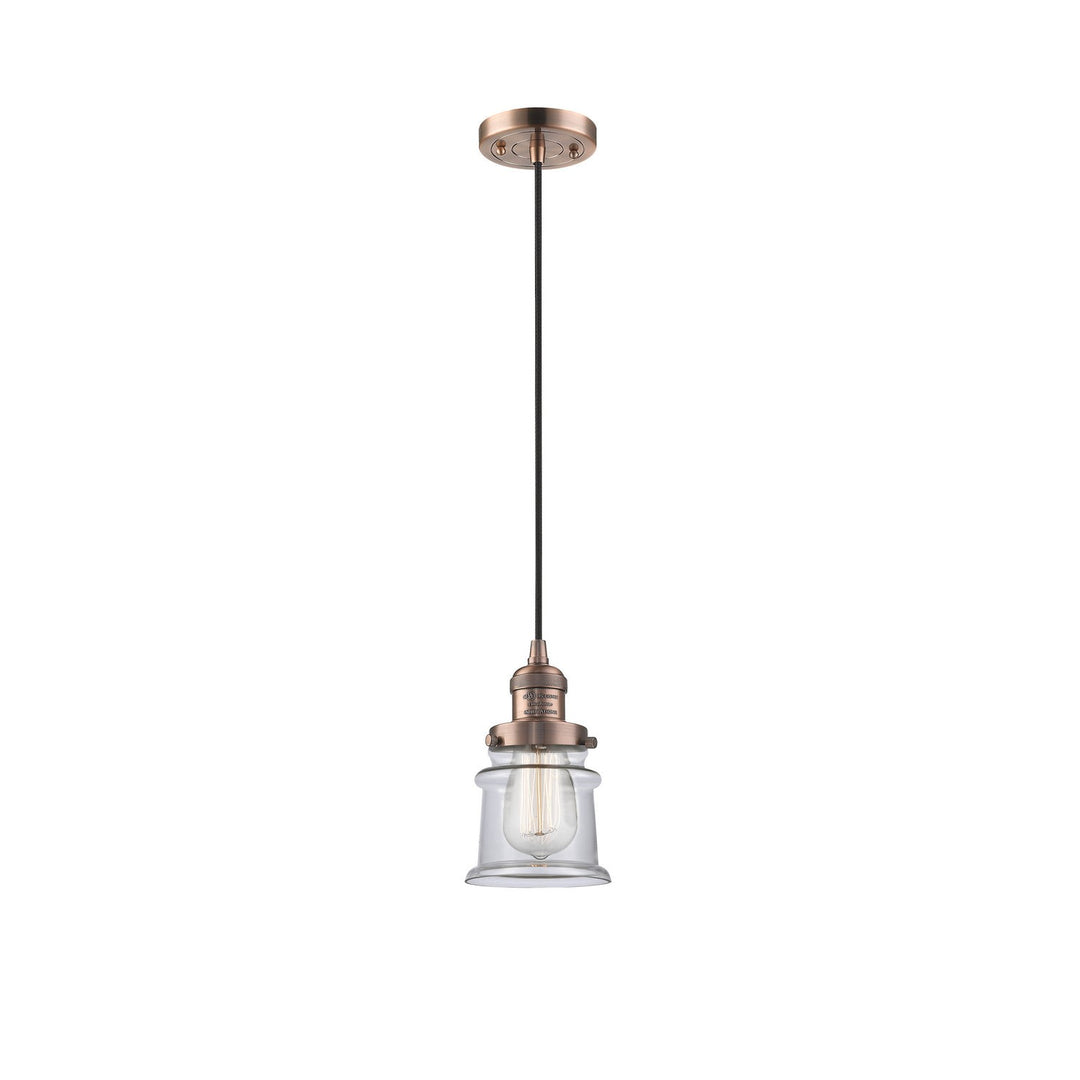 Innovations Franklin Restoration 201C-AC-G182S-LED Pendant Light - Antique Copper