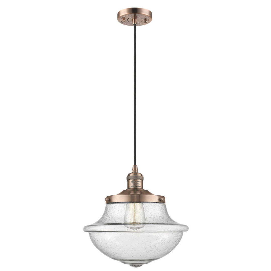Innovations Franklin Restoration 201C-AC-G544 Pendant Light - Antique Copper
