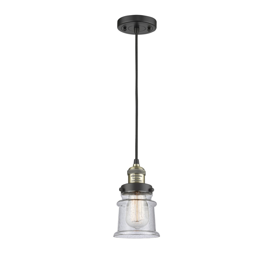 Innovations Franklin Restoration 201C-BAB-G184S-LED Pendant Light - Black Antique Brass