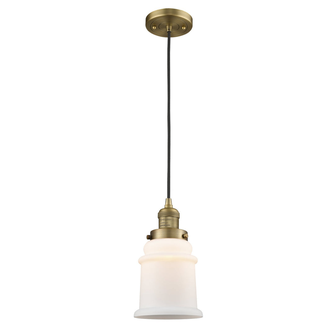 Innovations Franklin Restoration 201C-BB-G181 Pendant Light - Brushed Brass