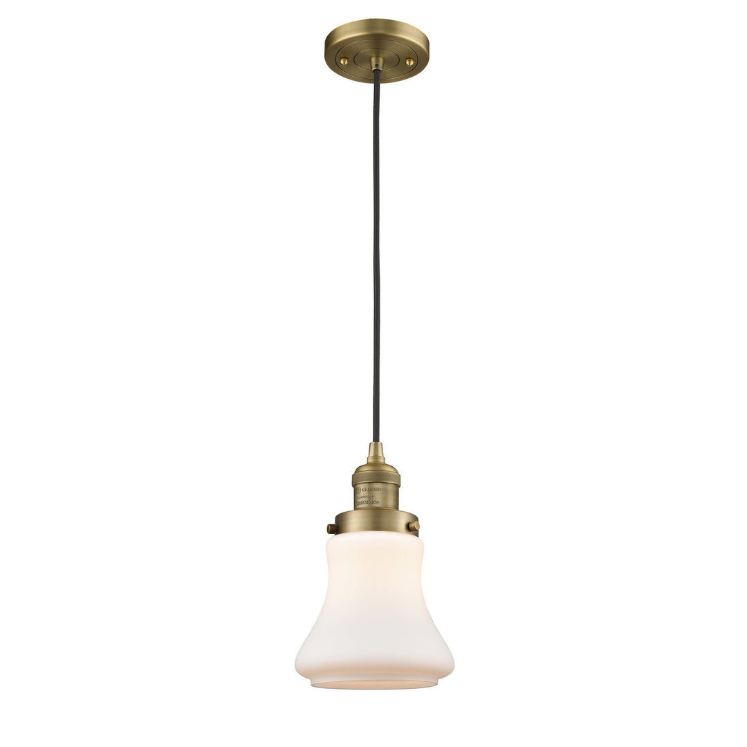 Innovations Franklin Restoration 201C-BB-G191 Pendant Light - Brushed Brass