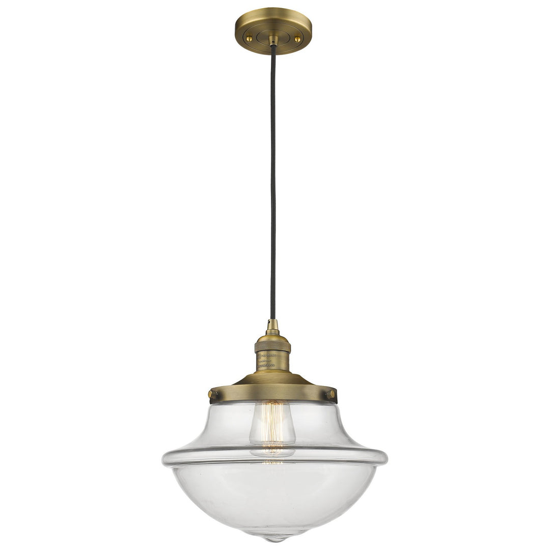 Innovations Franklin Restoration 201C-BB-G542 Pendant Light - Brushed Brass