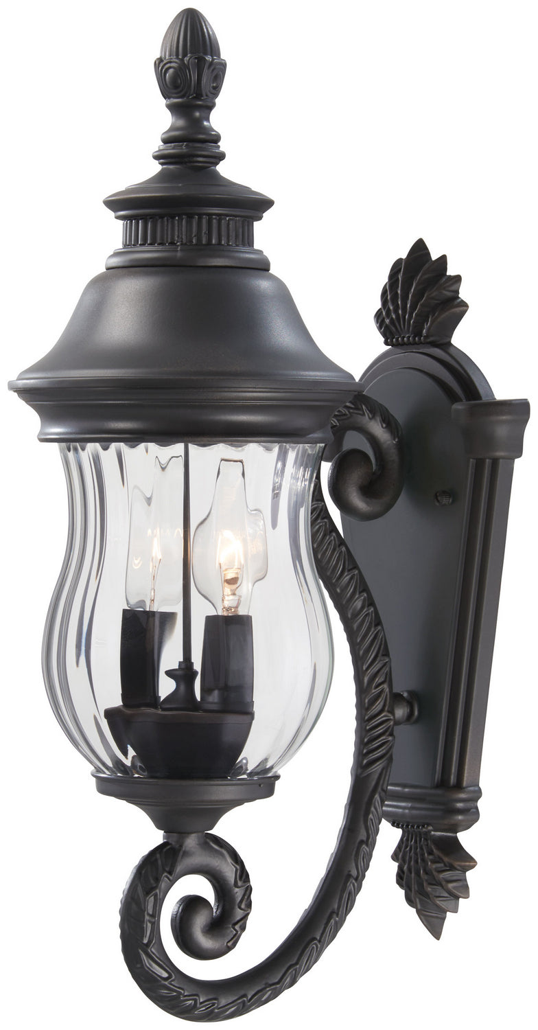 Minka-Lavery Lighting 8900-94 Newport Two Light Wall Mount Outdoor Bronze / Dark