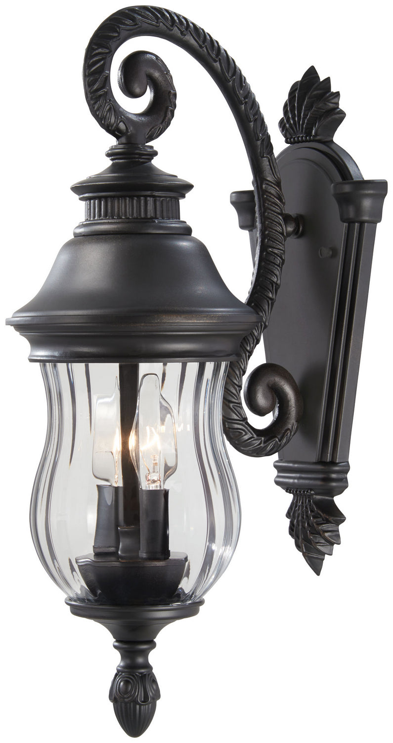 Minka-Lavery Lighting 8907-94 Newport Two Light Wall Mount Outdoor Bronze / Dark