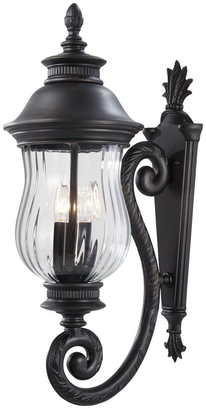 Minka-Lavery Lighting 8901-94 Newport Three Light Wall Mount Outdoor Bronze / Dark