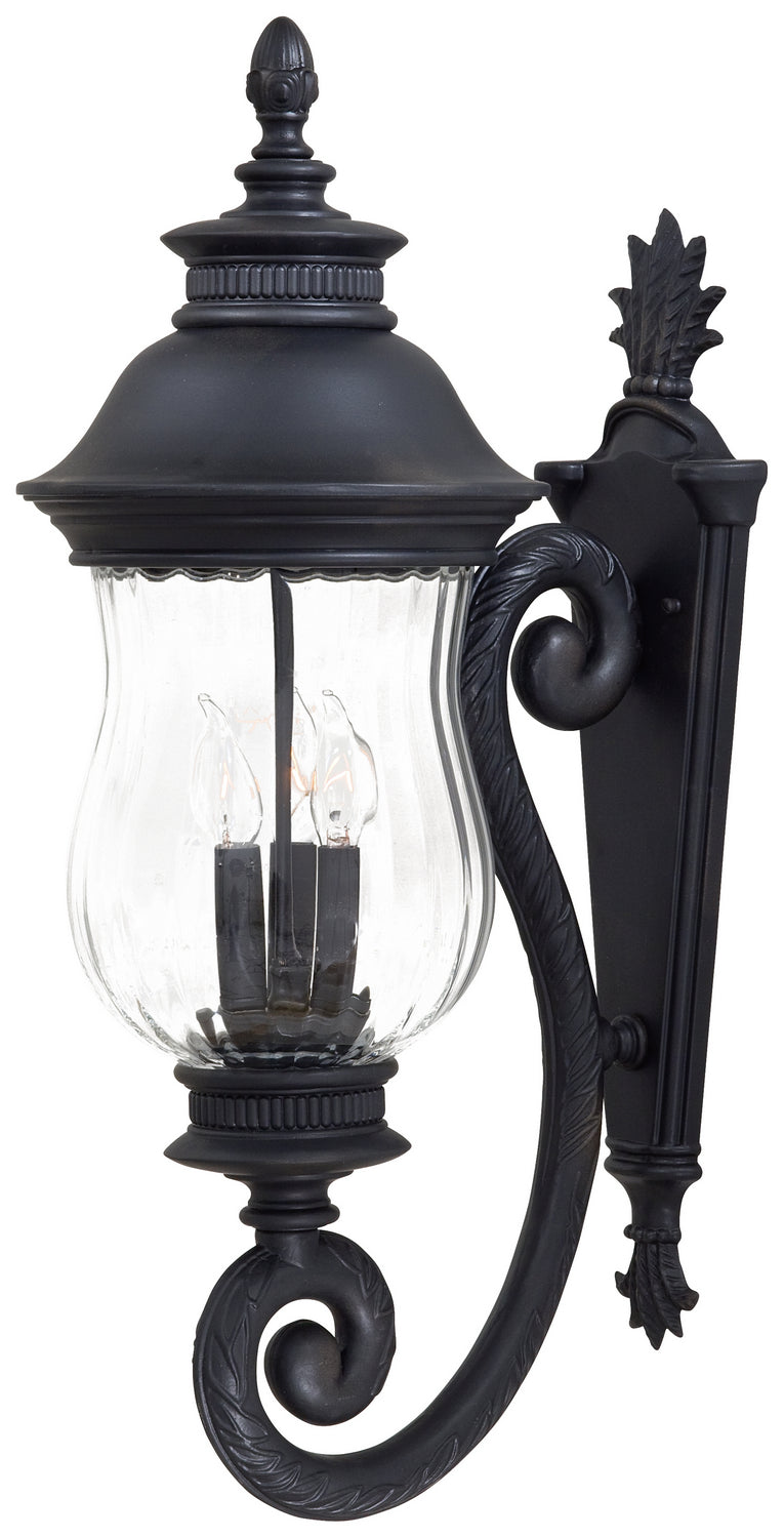 Minka-Lavery Lighting 8901-94 Newport Three Light Wall Mount Outdoor Bronze / Dark