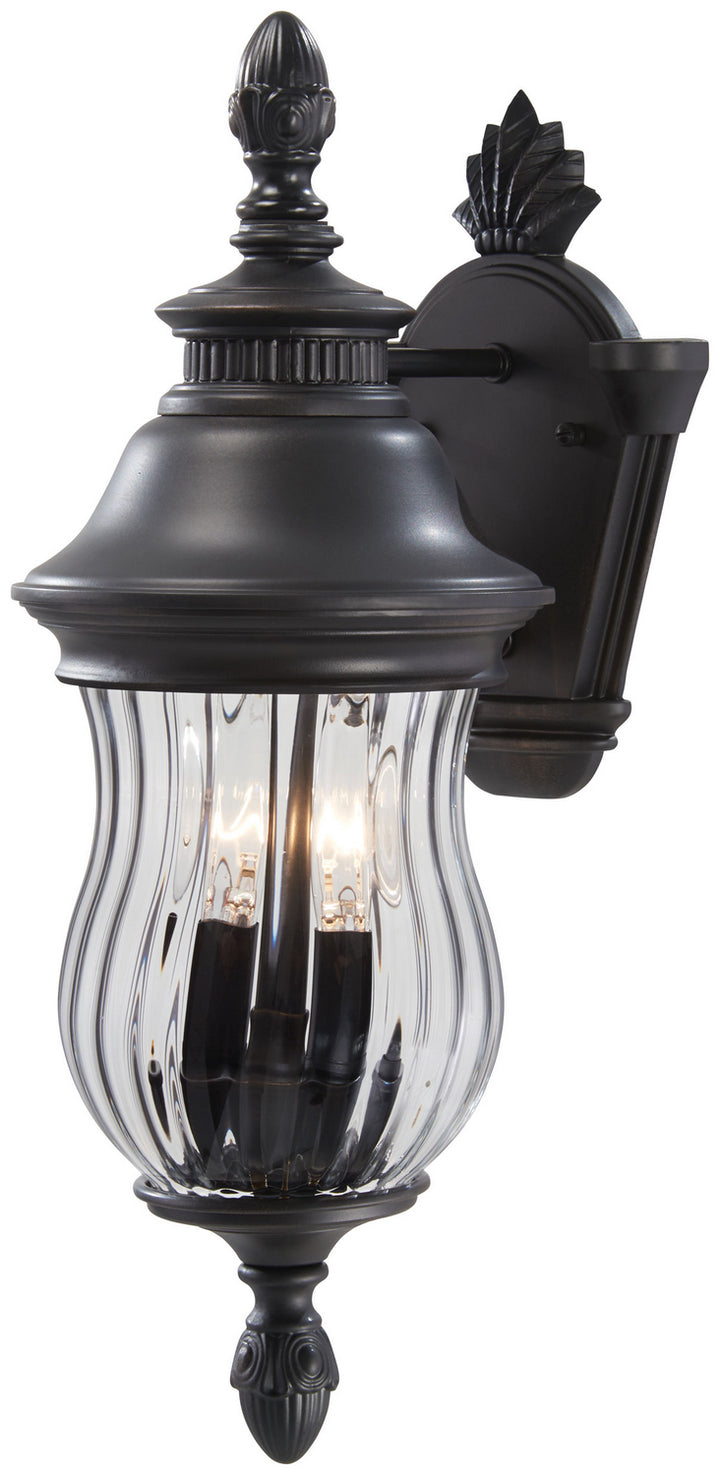 Minka-Lavery Lighting 8905-94 Newport Two Light Wall Mount Outdoor Bronze / Dark