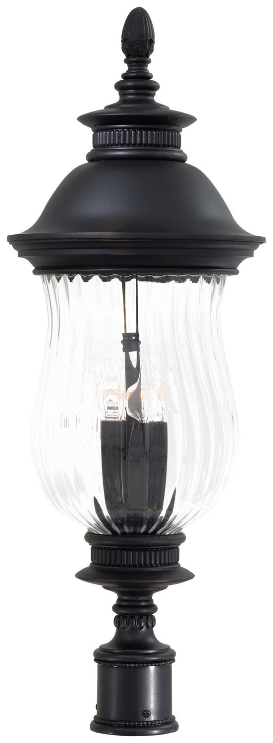 Minka-Lavery Lighting 8906-94 Newport Four Light Post Mount Outdoor Bronze / Dark