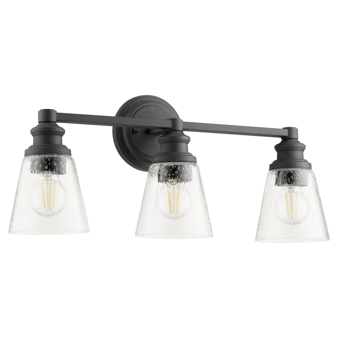 Quorum Dunbar 509-3-69 Bath Vanity Light 23 in. wide - Textured Black