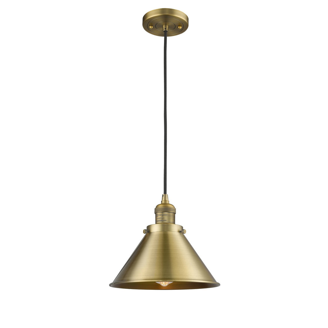 Innovations Franklin Restoration 201C-BB-M10-BB Pendant Light - Brushed Brass