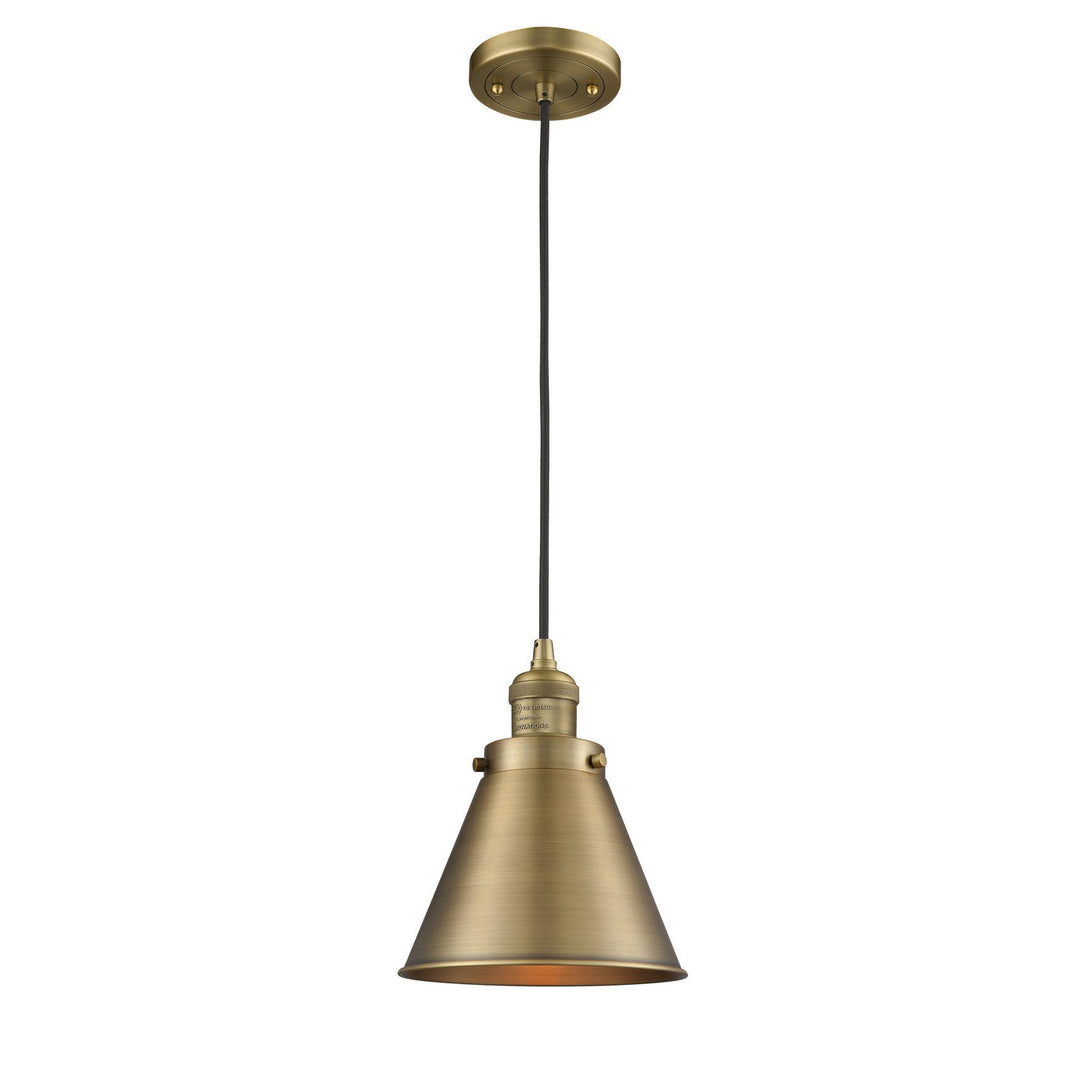 Innovations Franklin Restoration 201C-BB-M13-BB Pendant Light - Brushed Brass