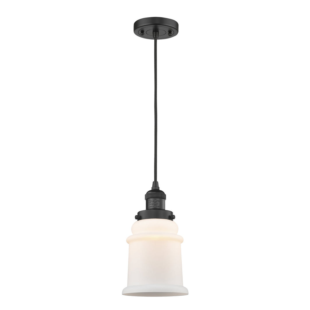 Innovations Franklin Restoration 201C-BK-G181-LED Pendant Light - Matte Black