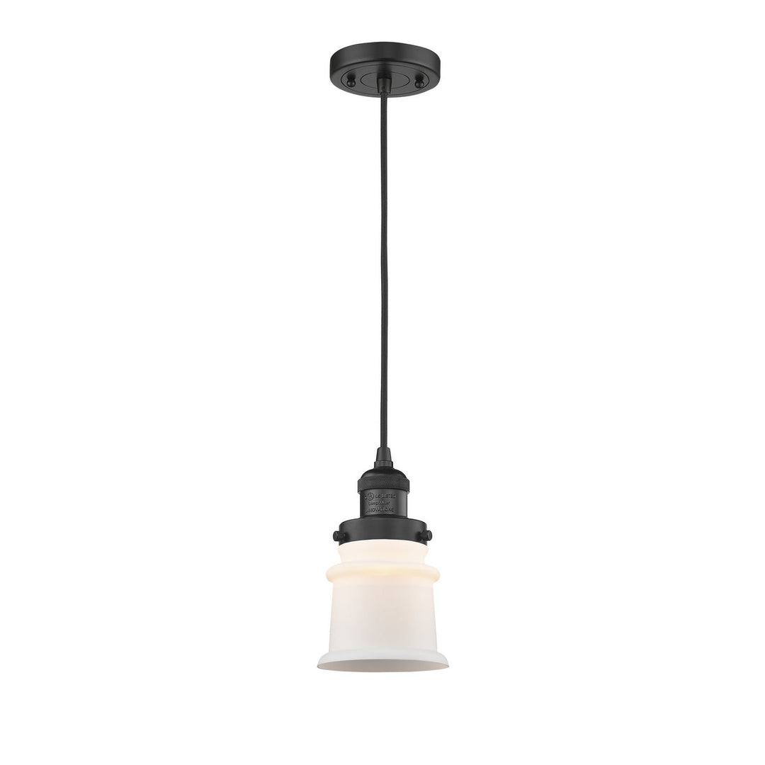 Innovations Franklin Restoration 201C-BK-G181S-LED Pendant Light - Matte Black