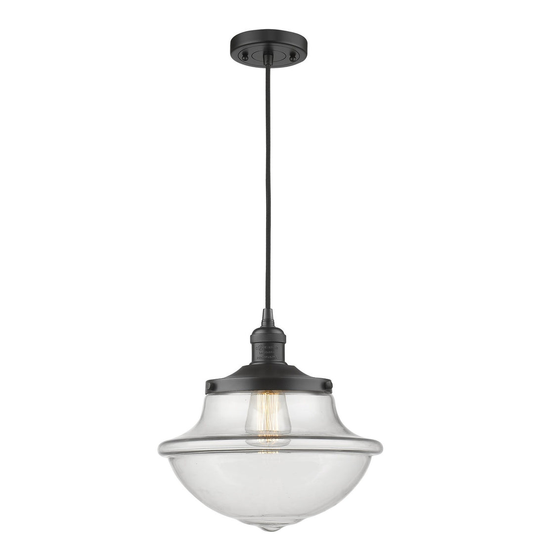 Innovations Franklin Restoration 201C-BK-G542 Pendant Light - Matte Black