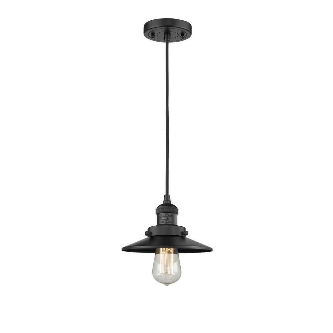 Innovations Franklin Restoration 201C-BK-M6 Pendant Light - Matte Black