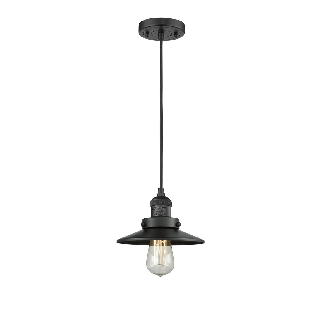 Innovations Franklin Restoration 201C-BK-M6-LED Pendant Light - Matte Black