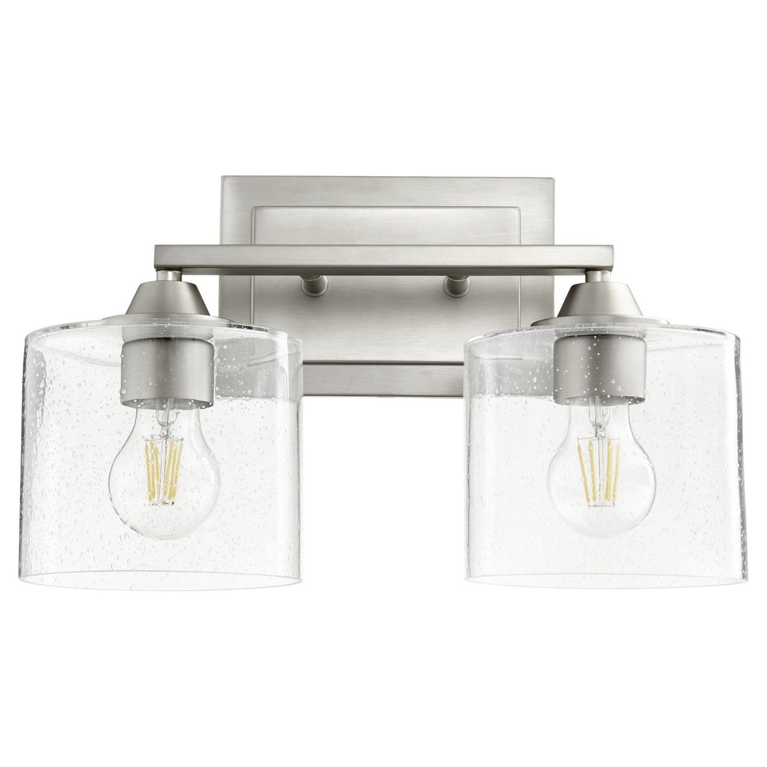 Quorum Dakota 5202-2-65 Bath Vanity Light 15 in. wide - Satin Nickel