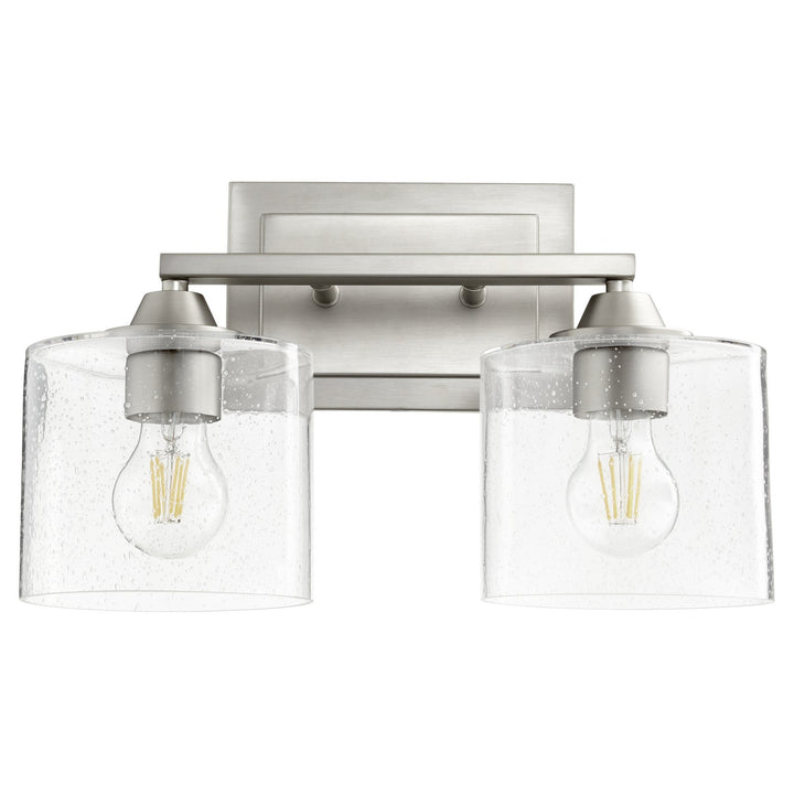 Quorum Dakota 5202-2-65 Bath Vanity Light 15 in. wide - Satin Nickel