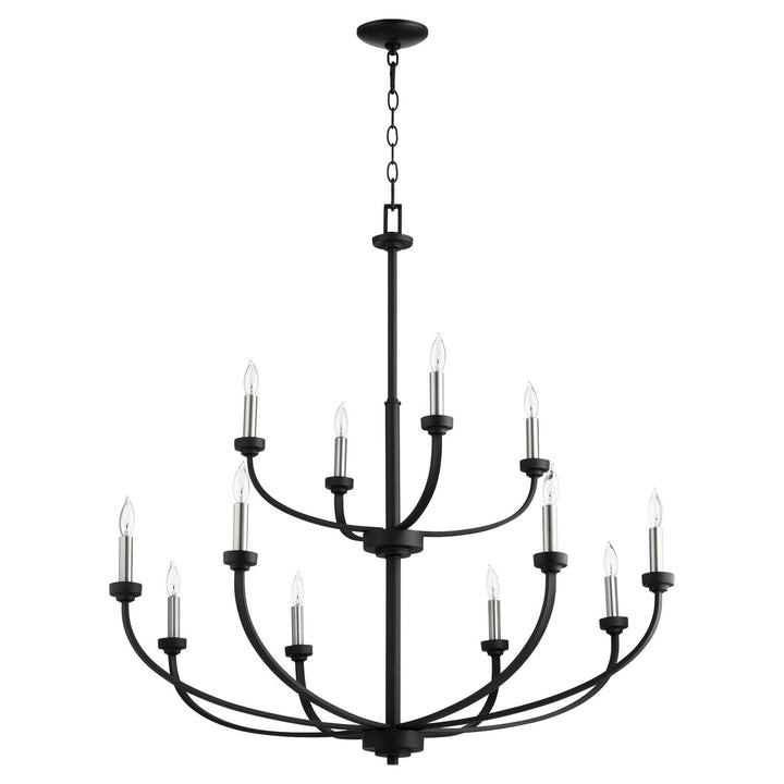 Quorum Reyes 6160-12-69 Chandelier Light - Textured Black