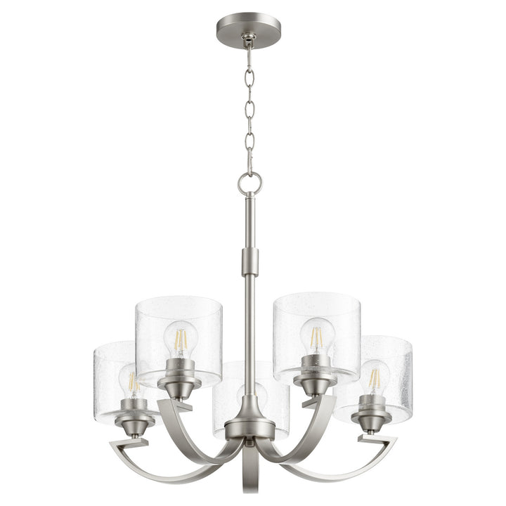 Quorum Dakota 6202-5-65 Chandelier Light - Satin Nickel