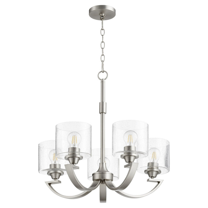 Quorum Dakota 6202-5-65 Chandelier Light - Satin Nickel