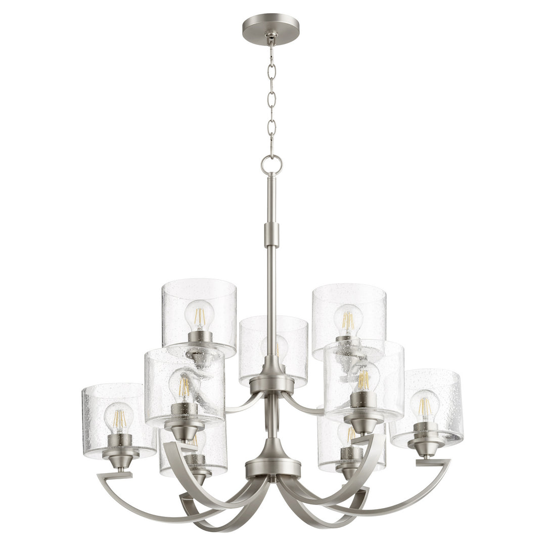 Quorum Dakota 6202-9-65 Chandelier Light - Satin Nickel