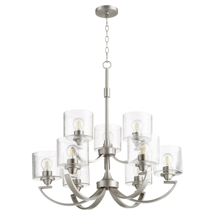 Quorum Dakota 6202-9-65 Chandelier Light - Satin Nickel