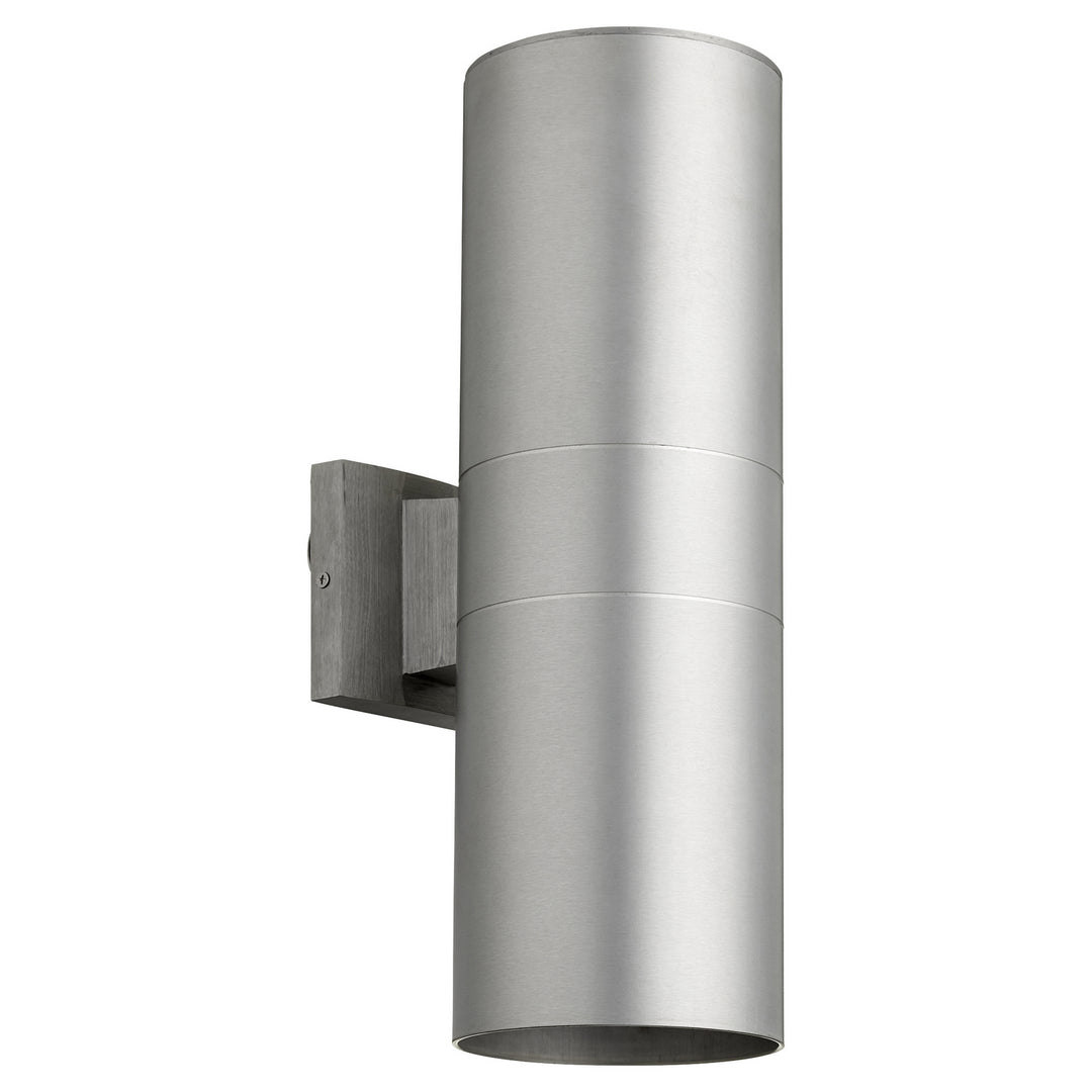 Quorum Cylinder 721-2-16 Outdoor - Brushed Aluminum