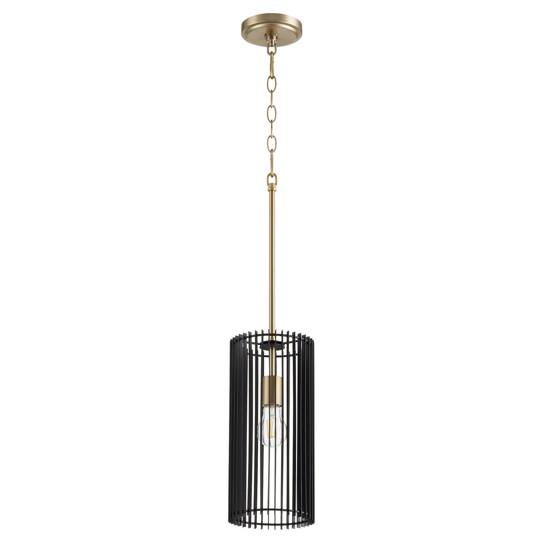 Quorum Finura 817-1-80 Pendant Light - Aged Brass
