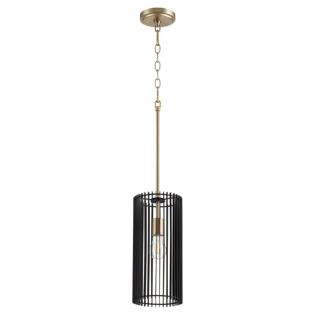 Quorum Finura 817-1-80 Pendant Light - Aged Brass
