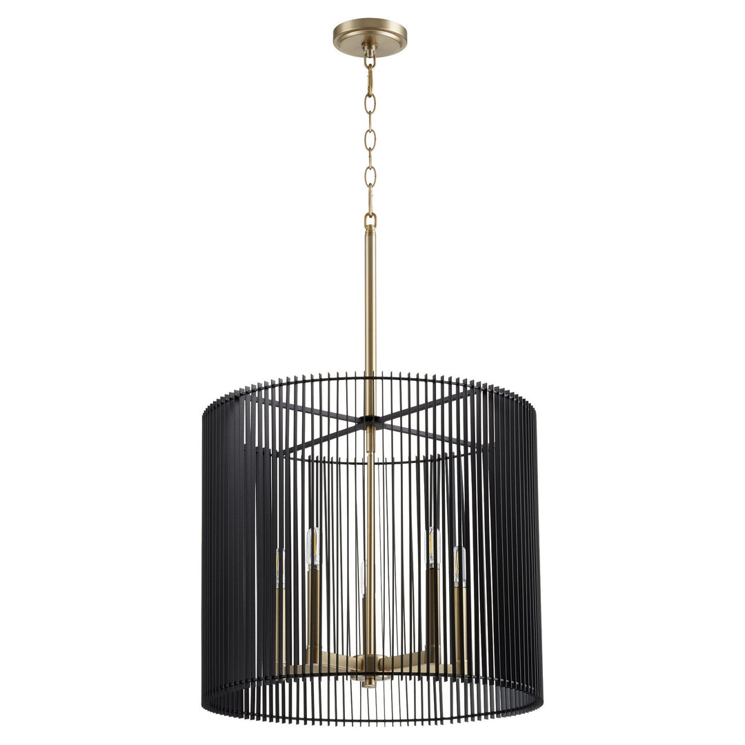 Quorum Finura 819-5-80 Chandelier Light - Aged Brass