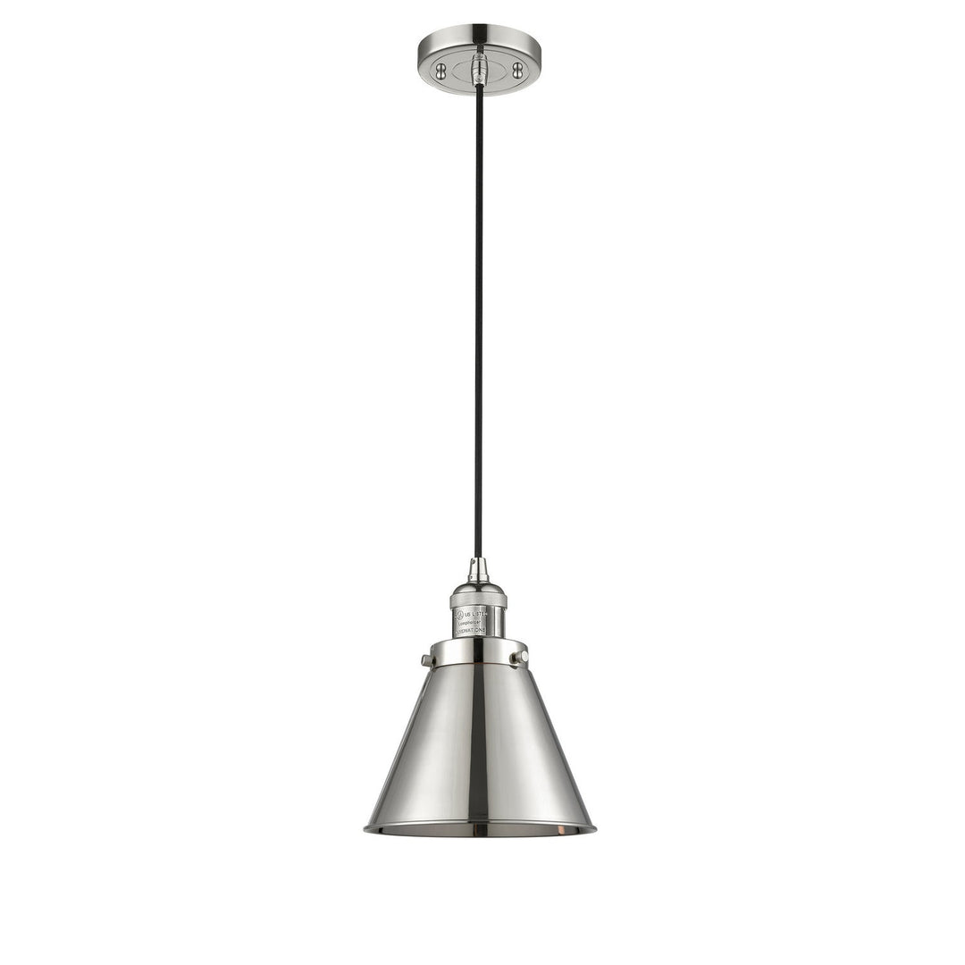 Innovations Franklin Restoration 201C-PN-M13-PN-LED Pendant Light - Polished Nickel