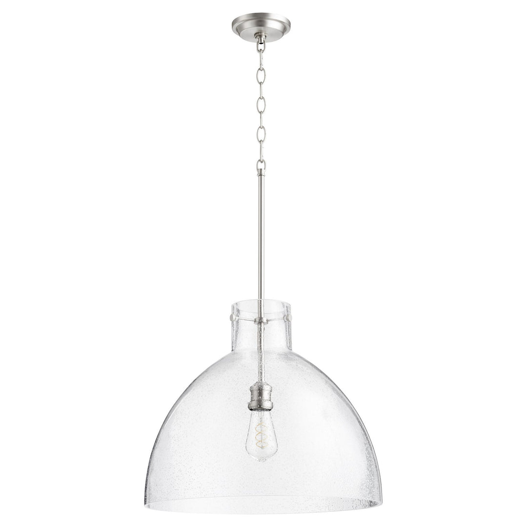 Quorum 8932 Seeded Pendants 8932-65 Pendant Light - Satin Nickel