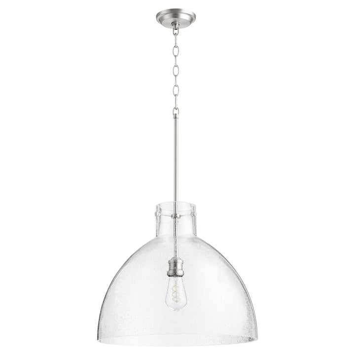 Quorum 8932 Seeded Pendants 8932-65 Pendant Light - Satin Nickel