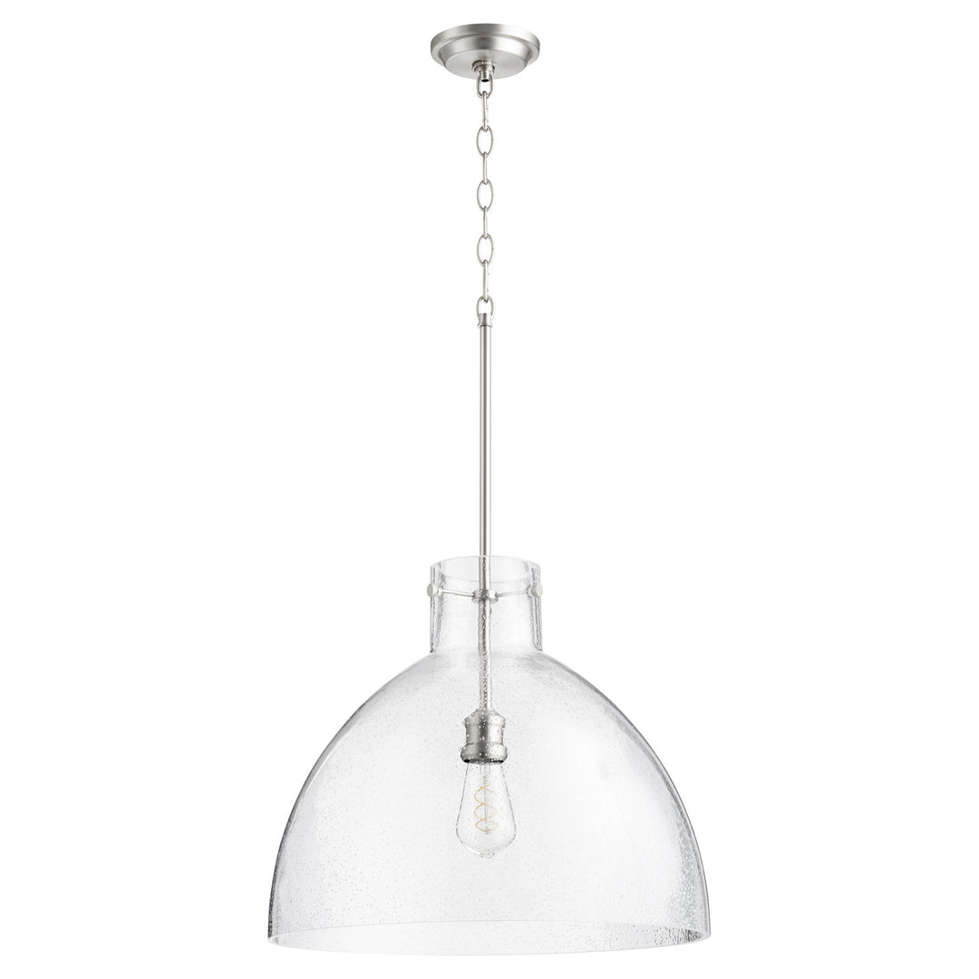 Quorum 8932 Seeded Pendants 8932-65 Pendant Light - Satin Nickel