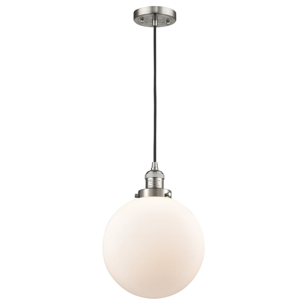 Innovations Franklin Restoration 201C-SN-G201-10 Pendant Light - Brushed Satin Nickel