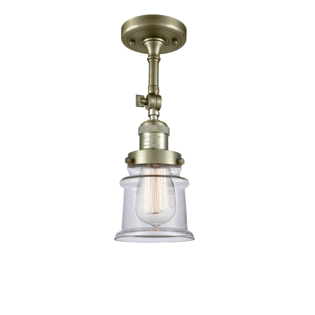 Innovations Franklin Restoration 201F-AB-G182S Ceiling Light - Antique Brass
